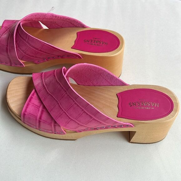 Swedish Hasbeens Fuchsia Mules - Picture 6 of 16